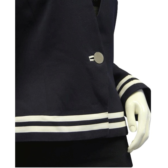 Ellen Tracy Navy Blue Sailor Jacket (SKU 0… - Picture 2 of 3